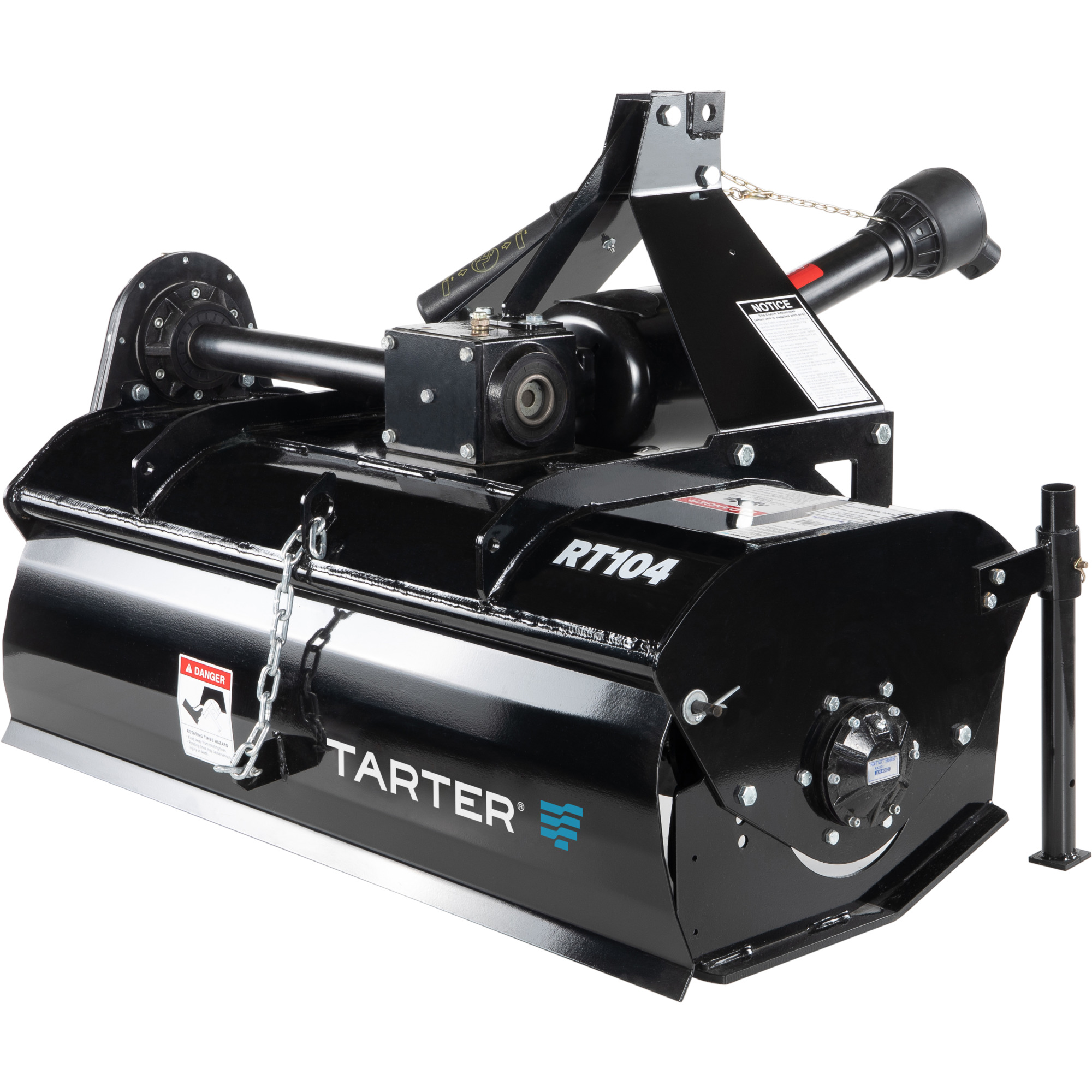Tarter 100 Series Rotary Tiller - 4ft., 46.5in. Working Width, 7in. Max Depth, Category 1, Model# RT104BL